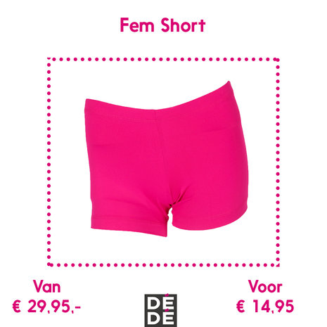 Short fuchsia (uitverkoop)