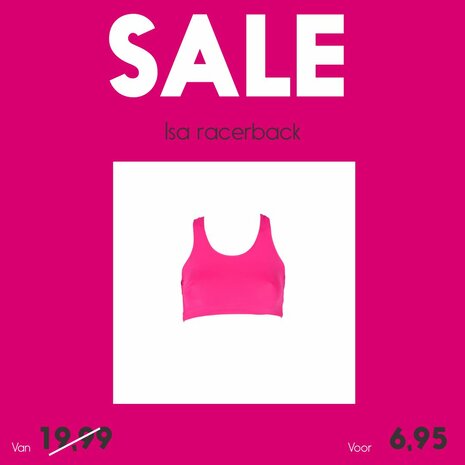 Isa racerback top fuchsia kids