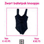 Knopen balletpak kids (uitverkoop)